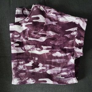 Womans purple camo tshirt